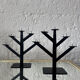 Wrought iron chandeliers, 1980s Habitat style
