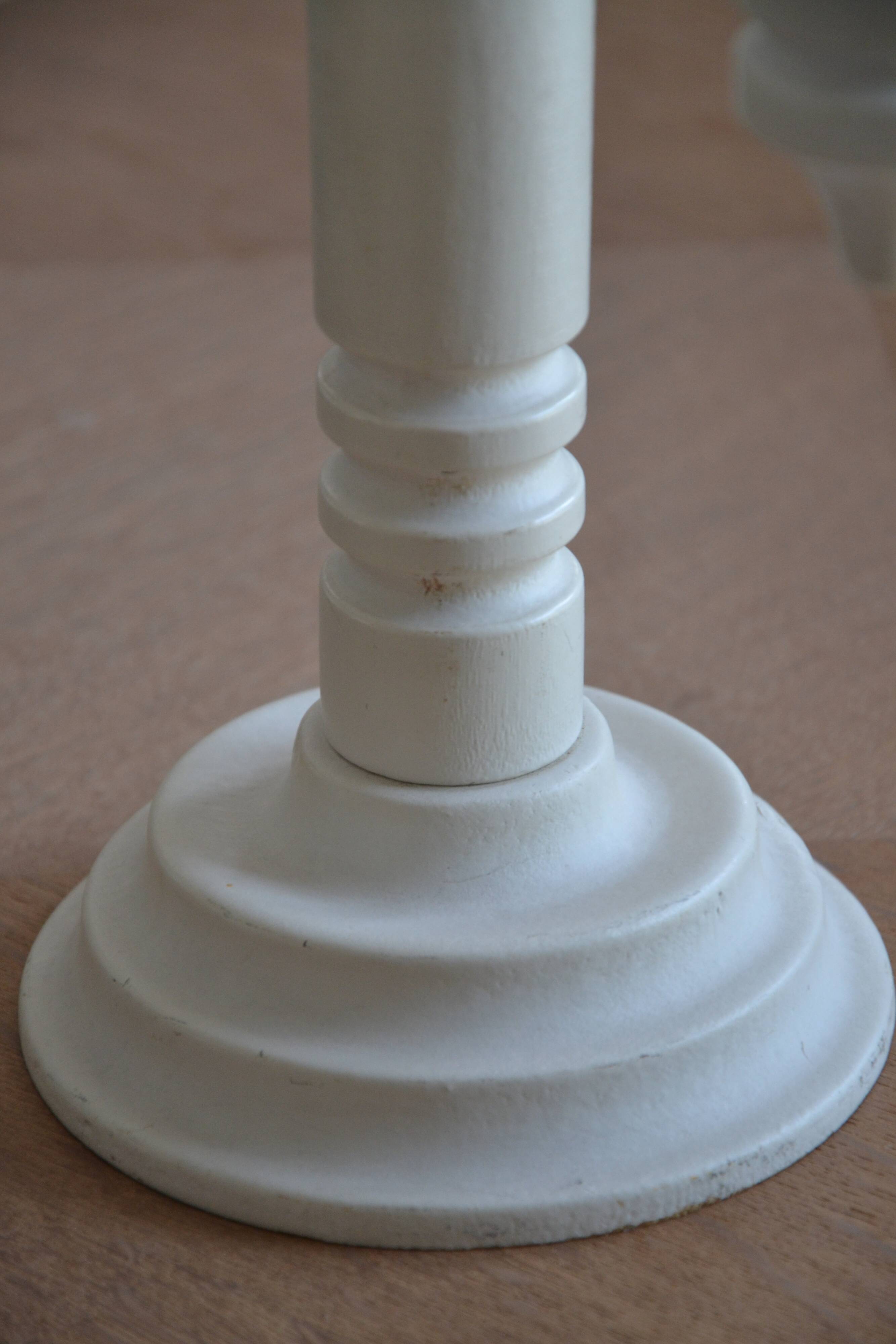 Scandinavian wooden candlestick