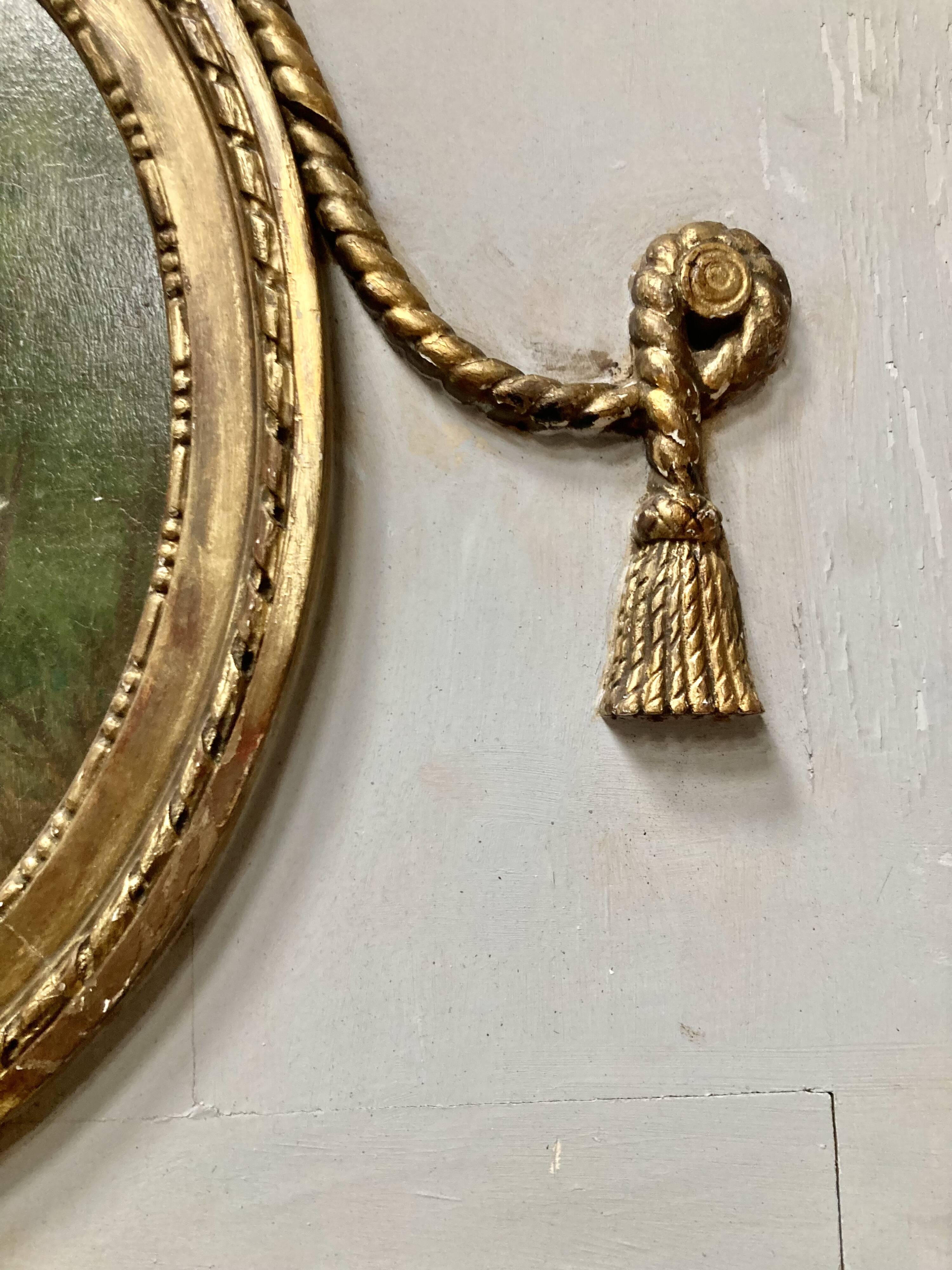 Louis XVI style trumeau late 19th century 110x160cm