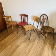 Set of 4 mismatched chairs
