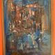 Pierre Malrieux 1920-2022 "Abstraction" Oil on Panel - Cap Ferret 1975