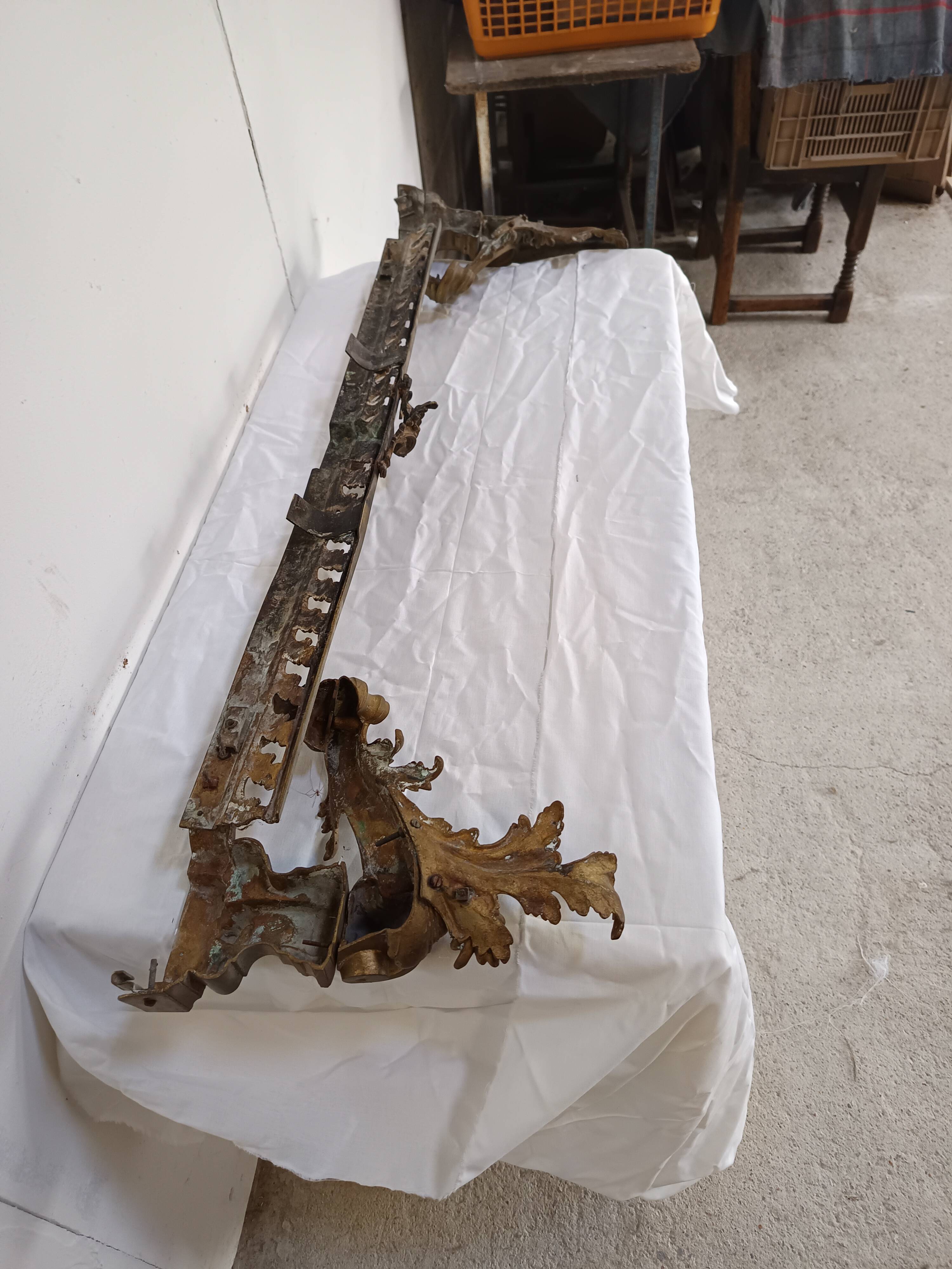 bronze fireplace bar
