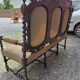 Three-seater armchair in Louis XIII style made of oak from the 19th century.