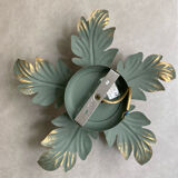 Metal flower sconce