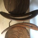 Pair of bistro chairs "rustic" model of baumann called "ant"
