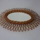Italian Rattan Mirror, 1960s