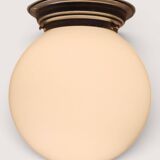 1950s Glass Globe Ceiling Light