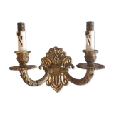 Applique double en laiton art déco