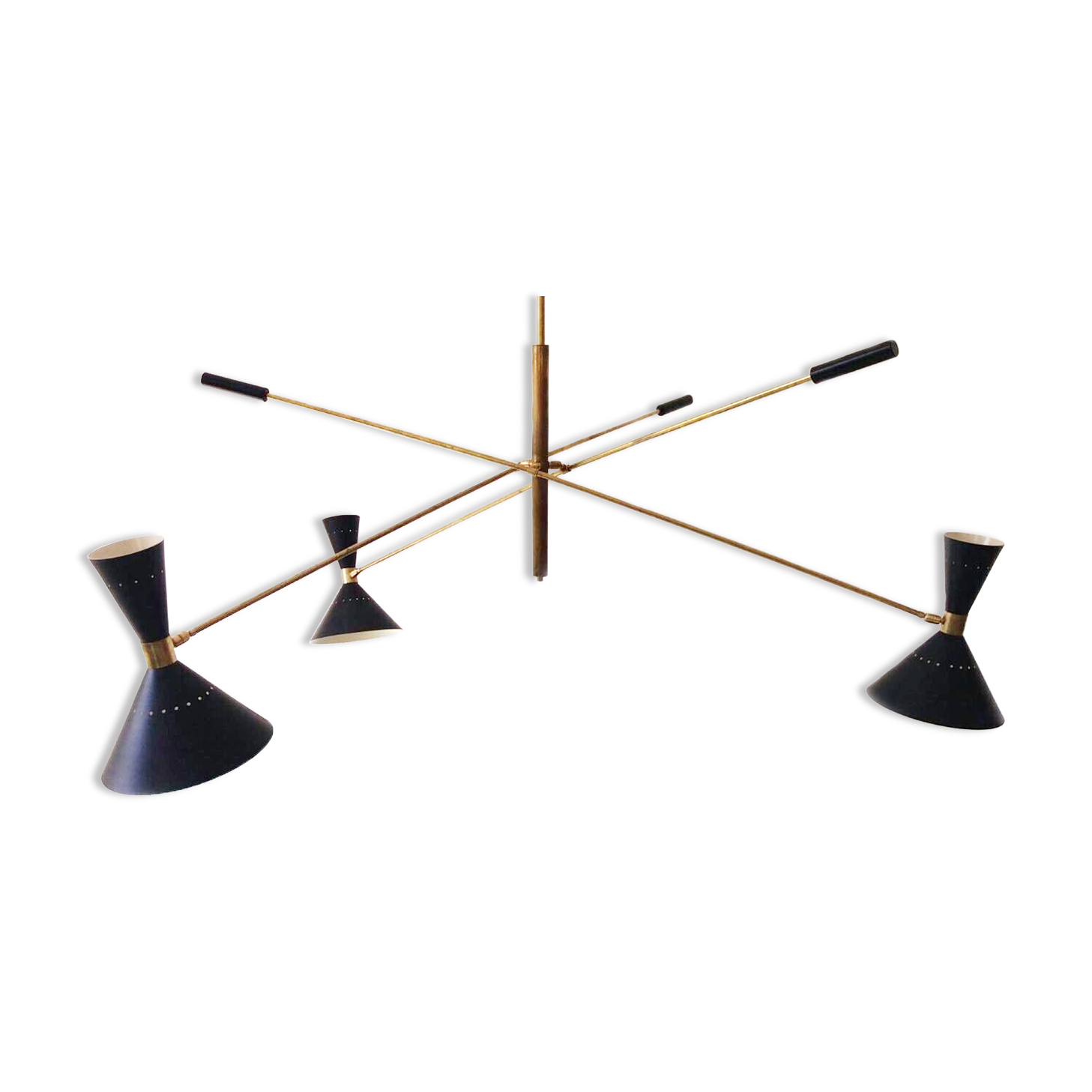 Chandelier in the style of the Italian creations of the 50s.