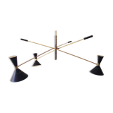Chandelier in the style of the Italian creations of the 50s.