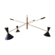Chandelier in the style of the Italian creations of the 50s.