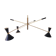 Chandelier in the style of the Italian creations of the 50s.