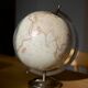 Vintage terrestrial globe on a metal stand