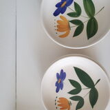 Set of 6 vintage hollow plates