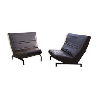 Pair of CM236 corner armchairs by Pierre Paulin