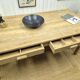 Solid oak farmhouse table