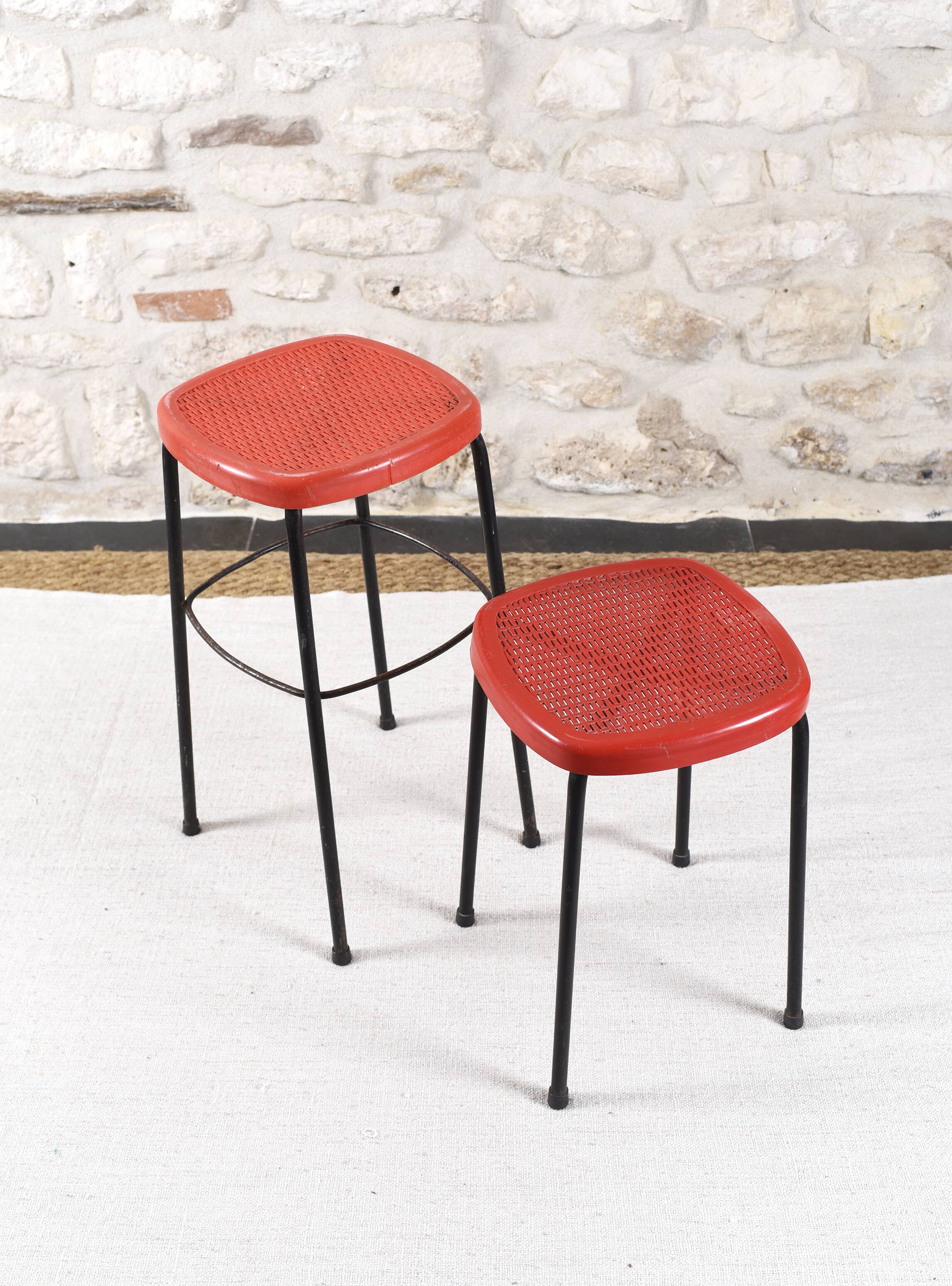 Paire de tabourets vintage grosfillex