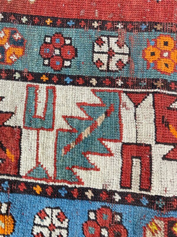 Tapis ancien caucasien Kazak 140x300 cm