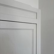 Parisian wardrobe with shelves, renovated oak wood.