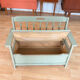 Child's bench celadon toy chest