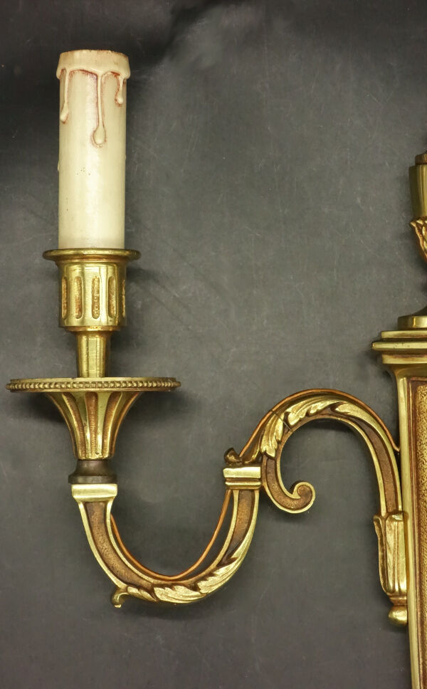 Pair of Louis XVI style wall lamps