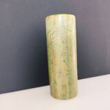 Pale green ceramic roller vase
