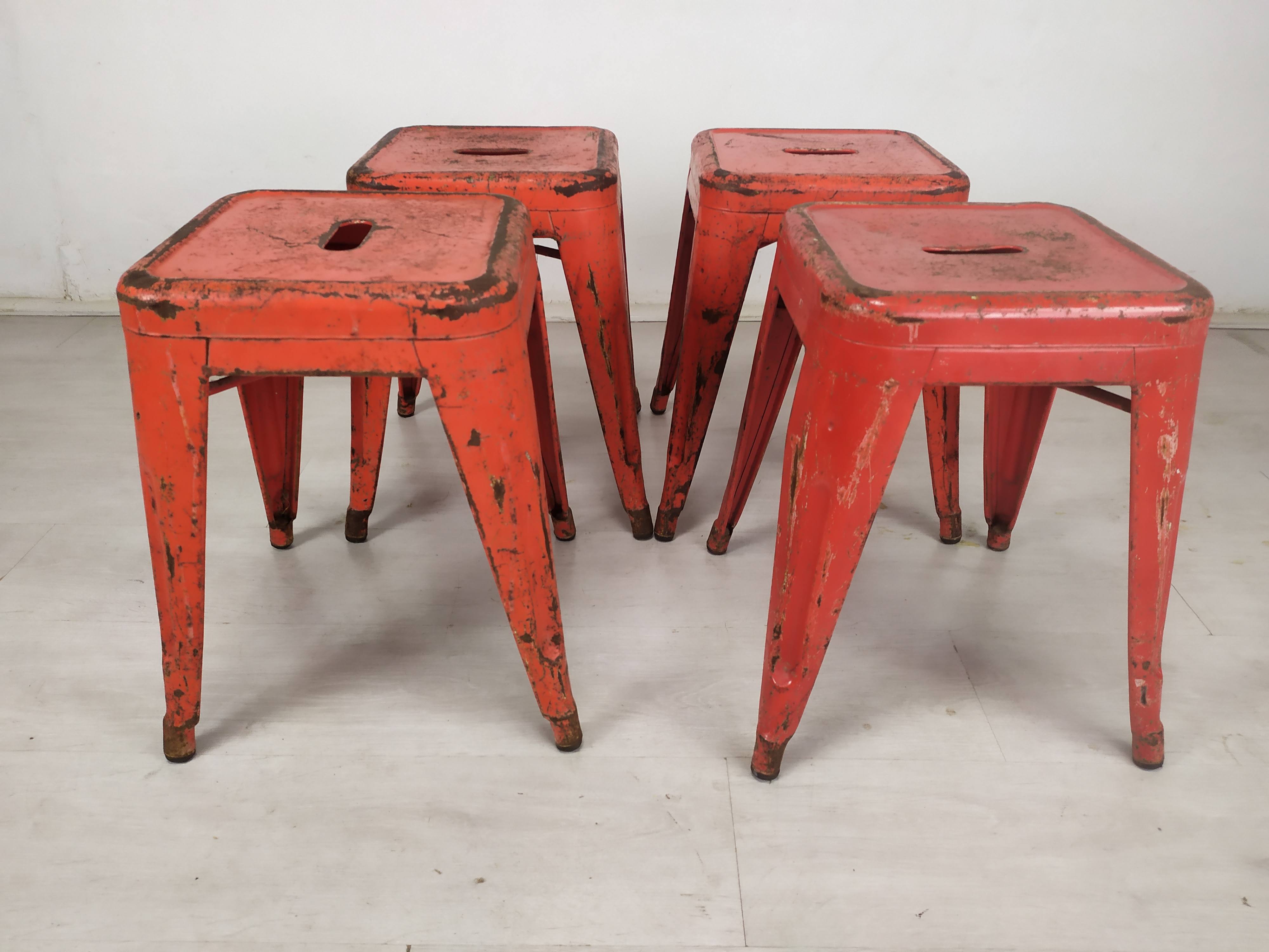 4 tolix indus stools