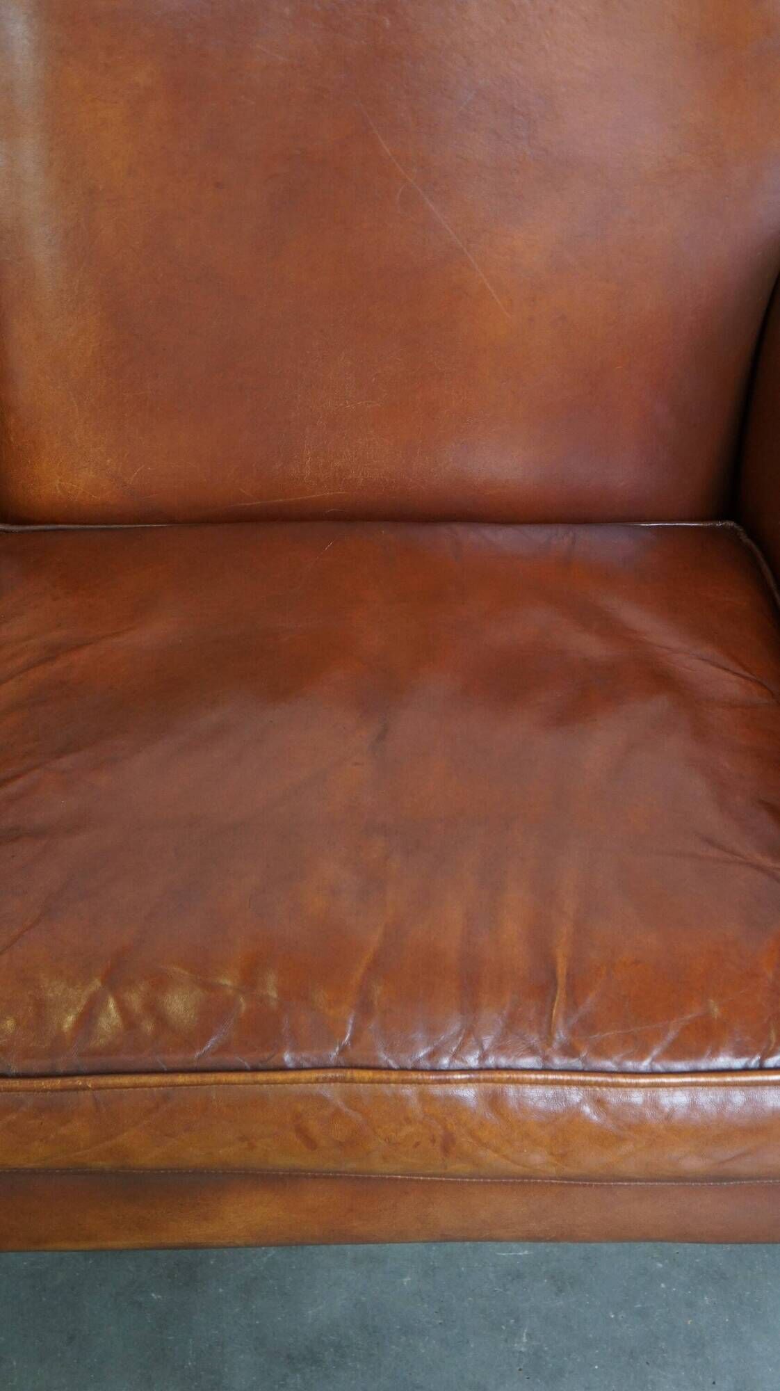Classic 2 seater sheepskin sofa with beautiful colours and good seating comfort