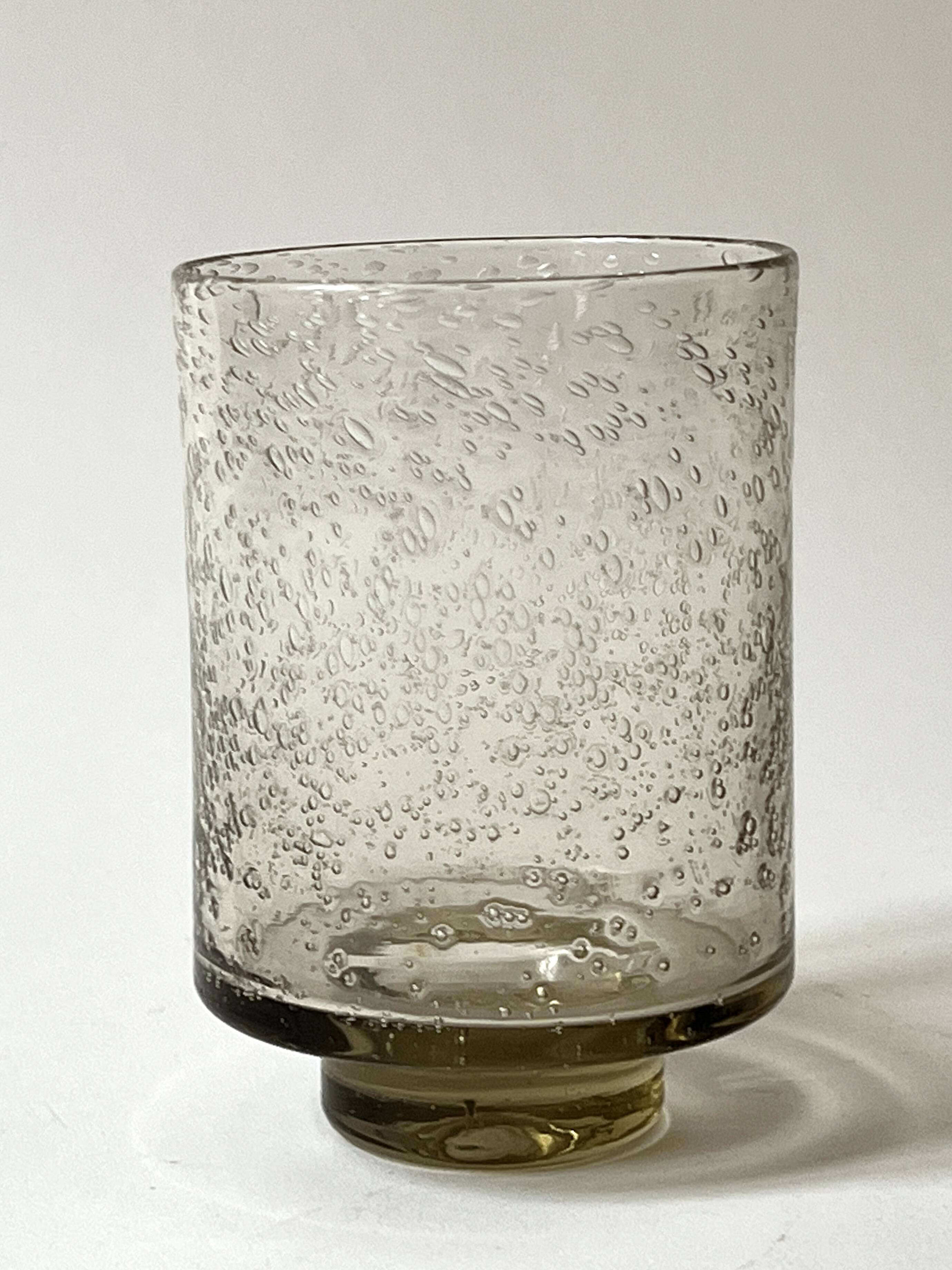 Bubble glass vase – Biot glassware