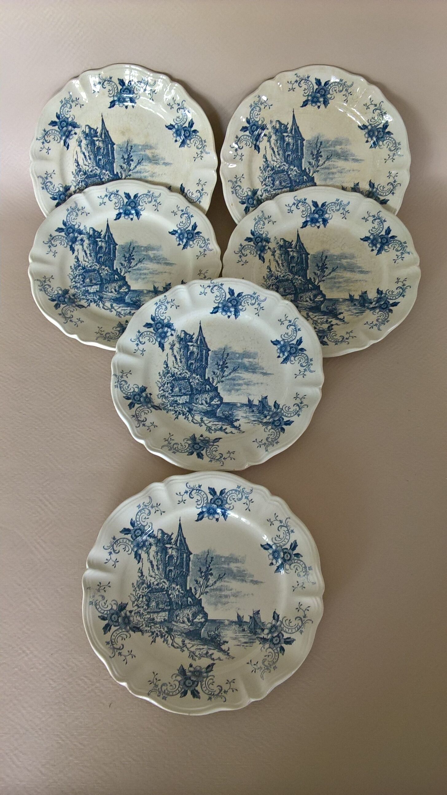 Six plates Surrey