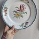 Set of 6 polychrome ironstone dessert plates