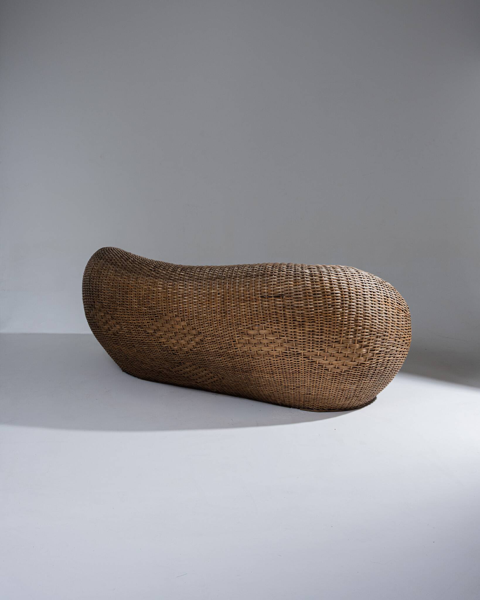 Wicker outdoor sofa, 1960s