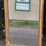 Miroir Louis Philippe en bois massif et stuc doré XIX siècle 125x80cm