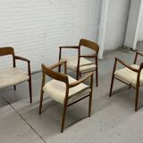 4 x Niels Otto Møller armchairs / Model 56