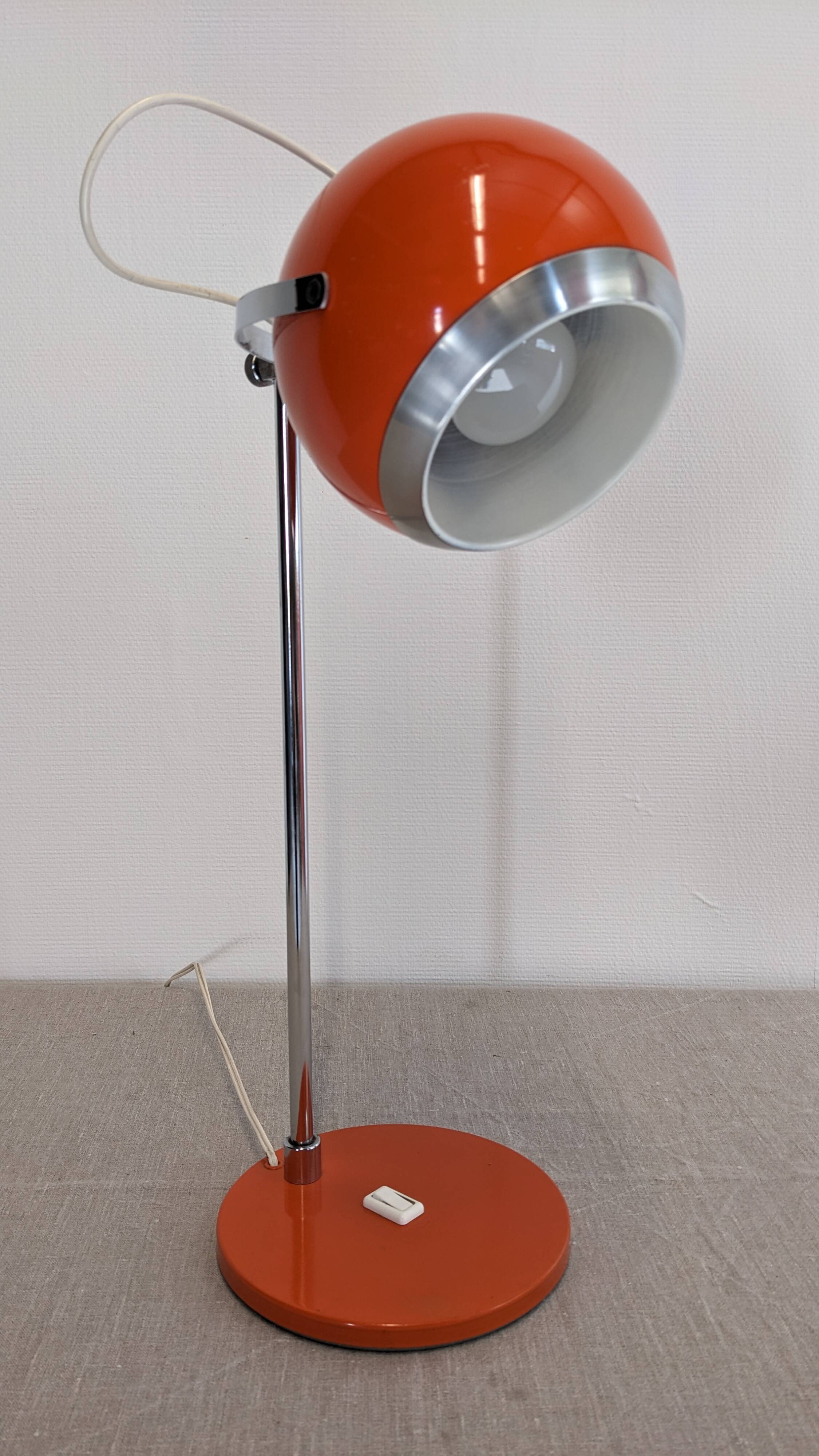 Space Age "Eye Ball" Lamp, 60s-70s