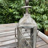 Lantern candle holder with glasses