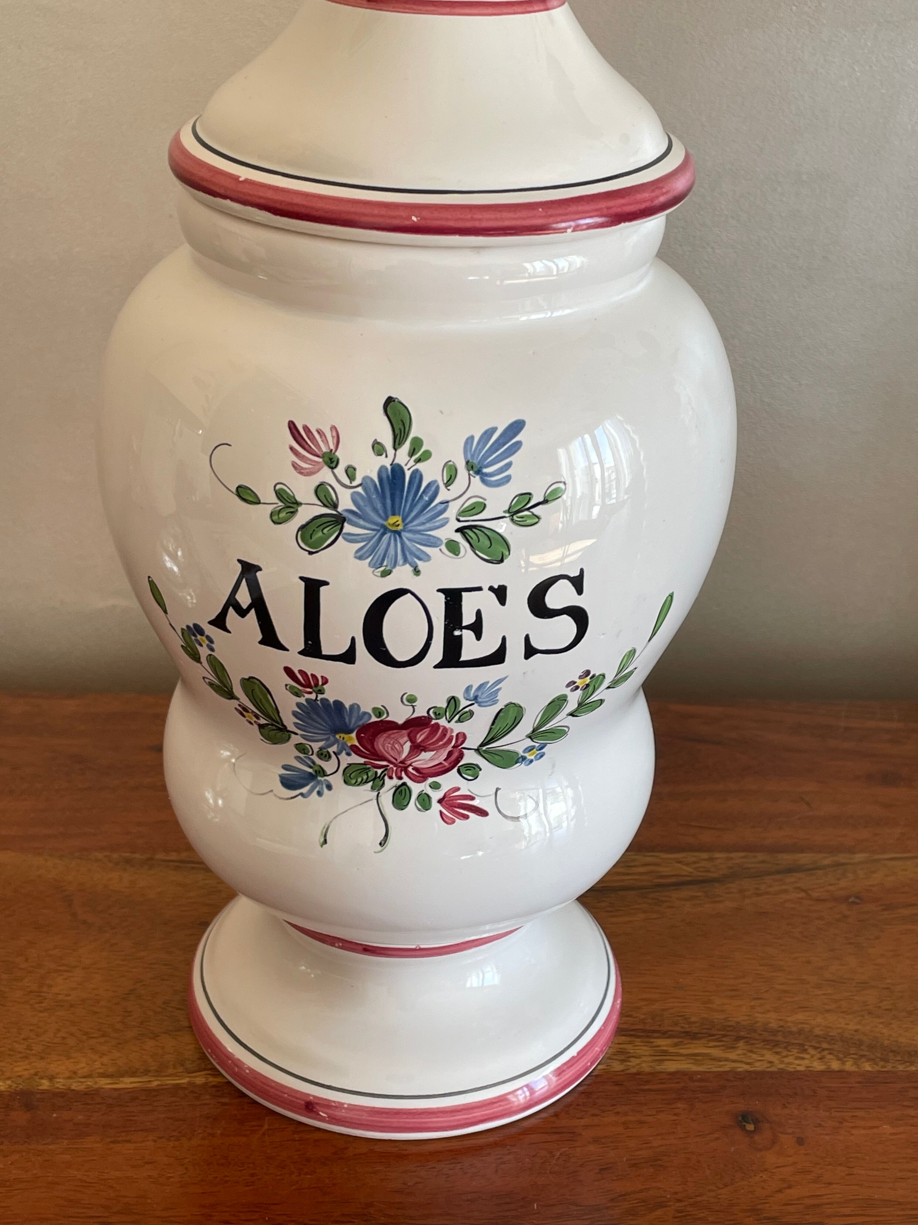 Apothecary pot Aloes