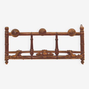 Wall coat rack in imitation of 20th century bamboo