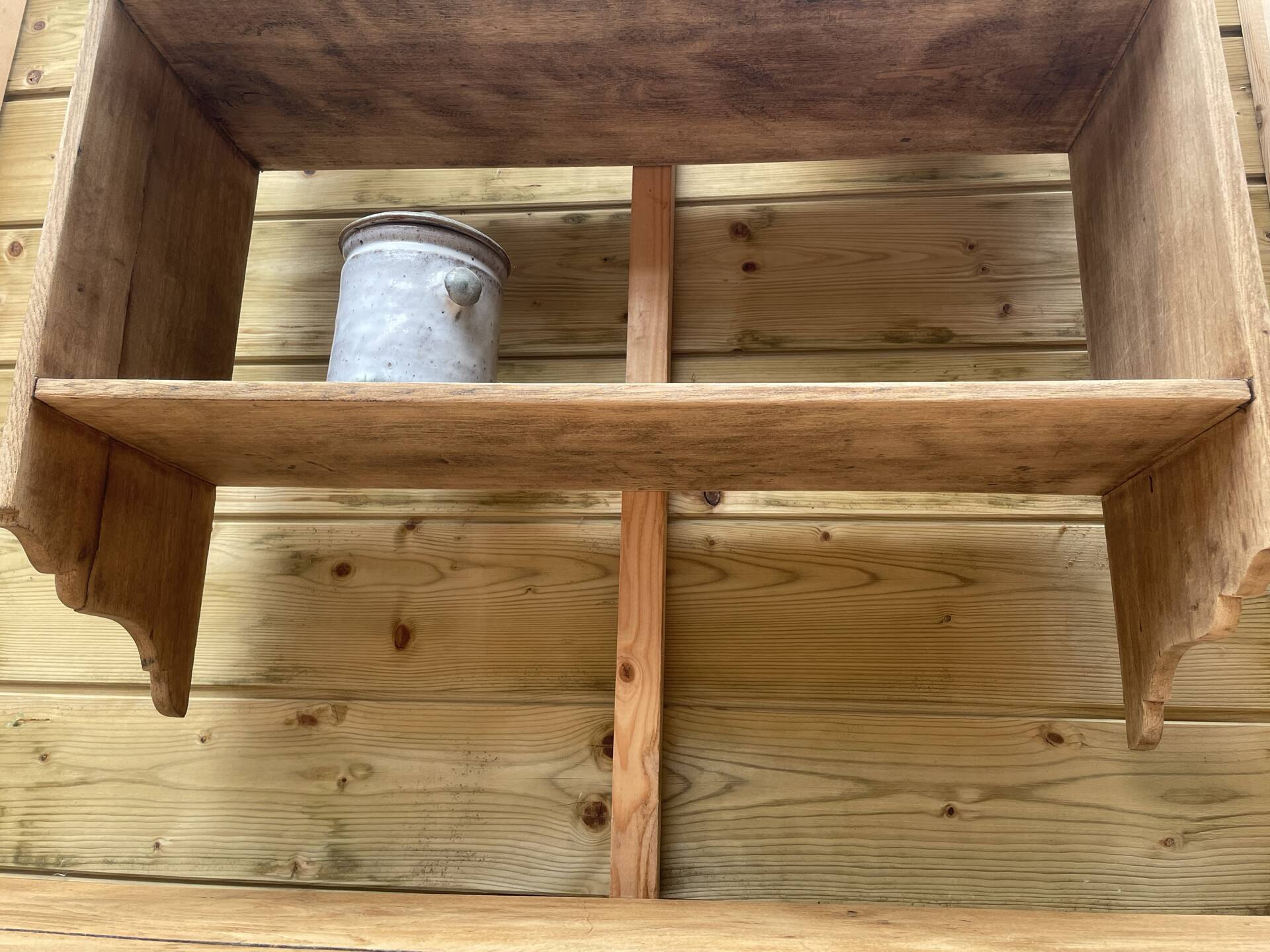 Solid wood shelf