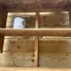 Solid wood shelf