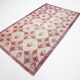 4x8 Star Pattern Burgundy Turkish Vintage Rug, 140x237Cm