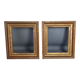 Pair old frames gilded wood gold leaf 26,5x23 cm, foliage 20,5x17 cm SB