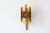Stacked Glass and Brass Wall Sconce by Svend Aage Holm Sørensen for Hassel