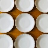 Flat porcelain plates by Sologne Larchevêque