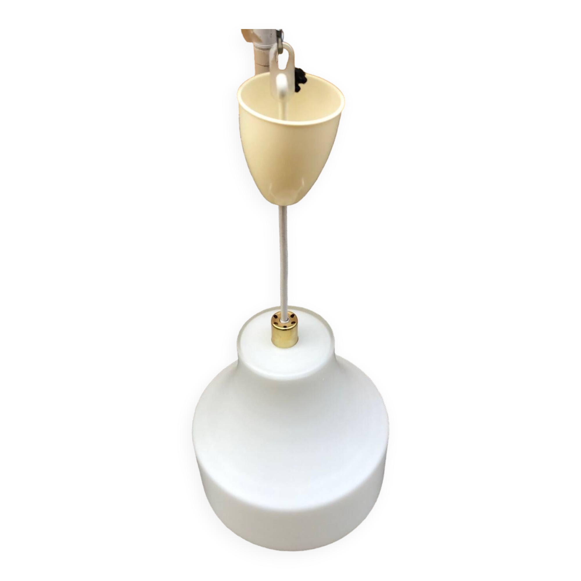 Vintage 60's glass pendant light