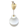 Vintage 60's glass pendant light