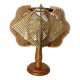 Lampe scandinave en fil et bois, années 60-70