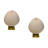 Murano Glass Table Lamps from Mazzega, 1970s