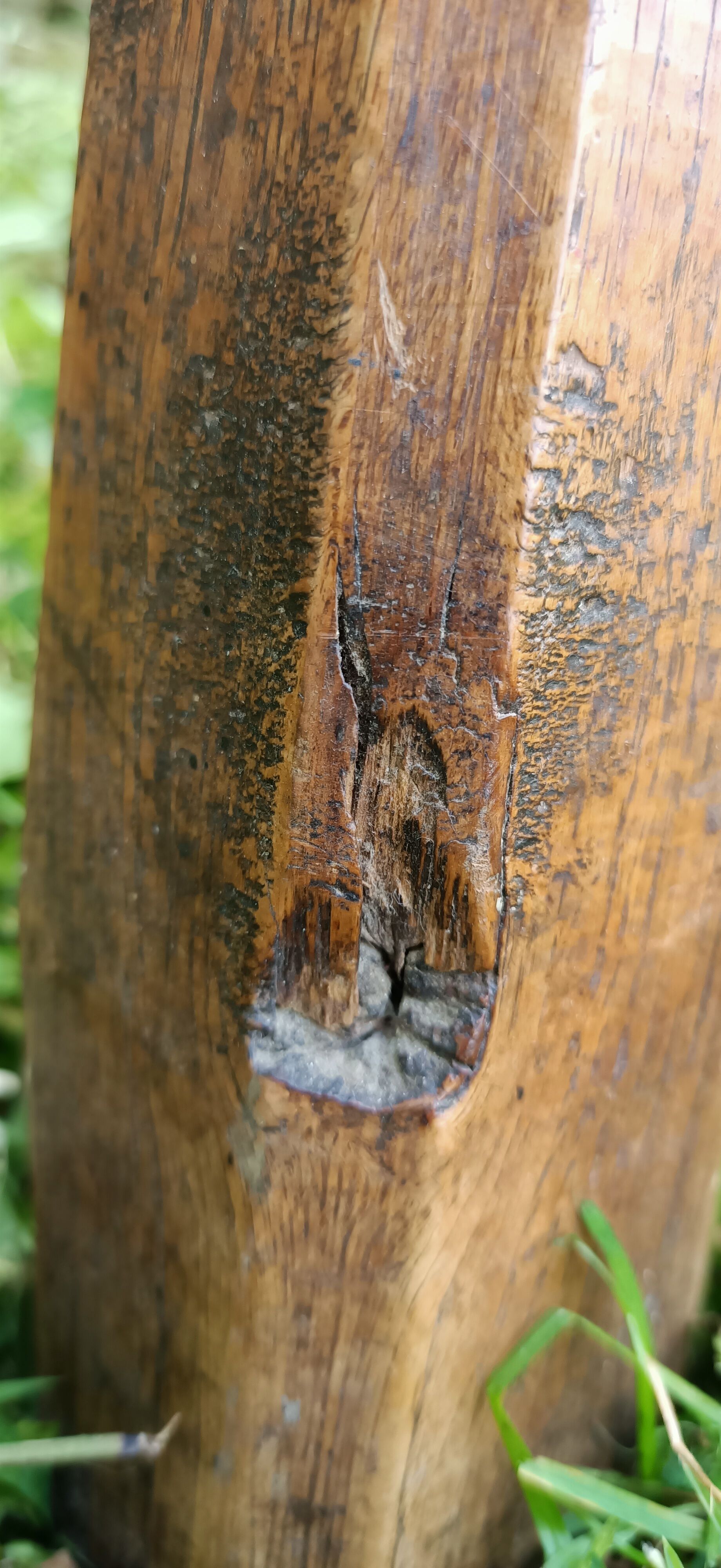 Tripod brutalist coffee table