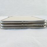 Old vintage barber triptych mirror